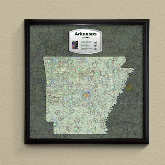 State METAR Map - Arkansas