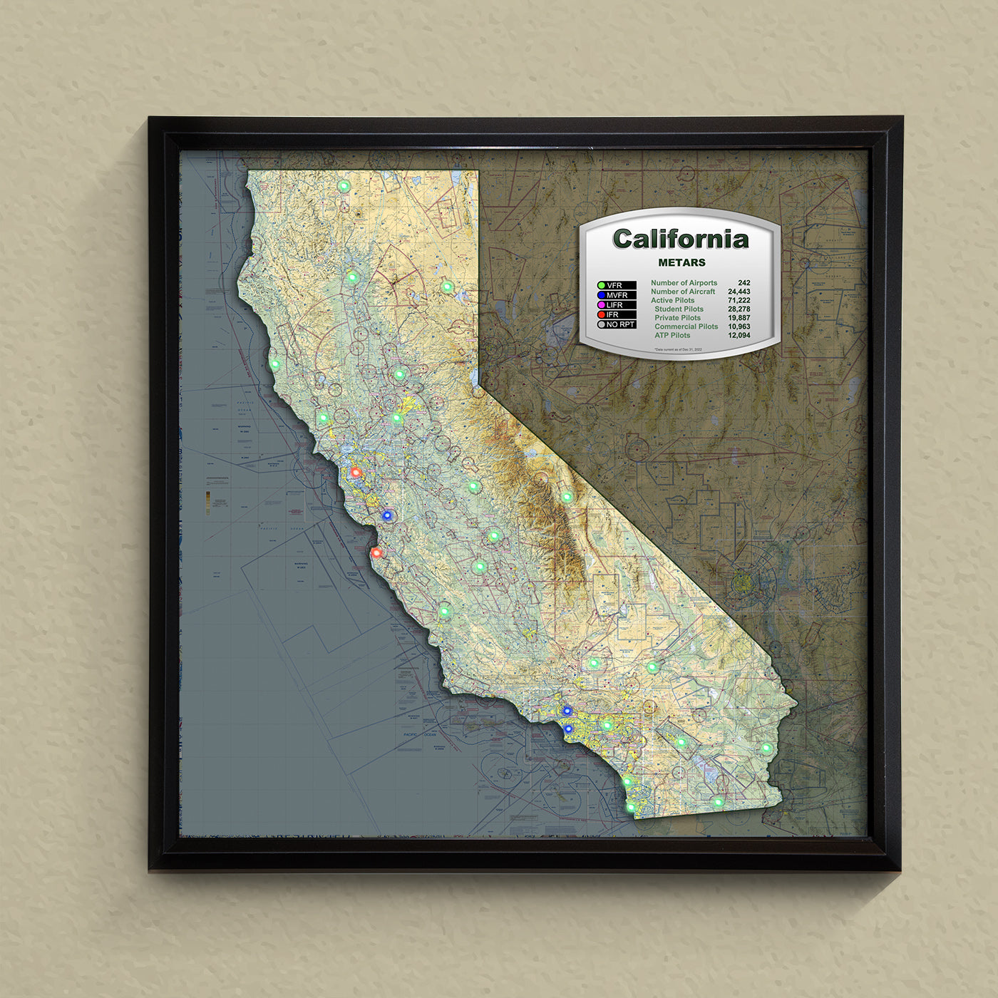State METAR Map - California