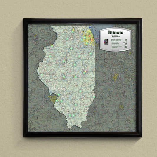 State METAR Map - Illinois