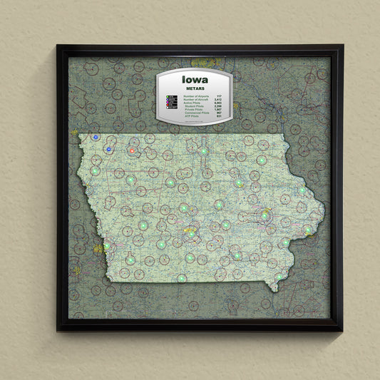 State METAR Map - Iowa