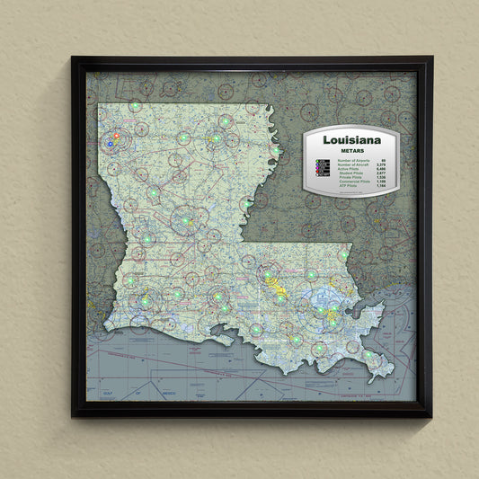 State METAR Map - Louisiana