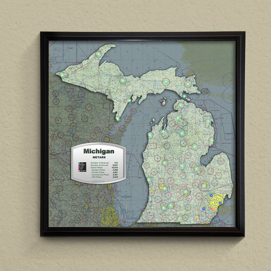 State METAR Map - Michigan