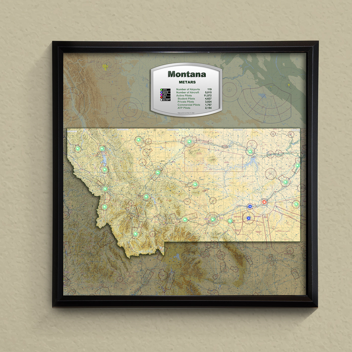 State METAR Map - Montana