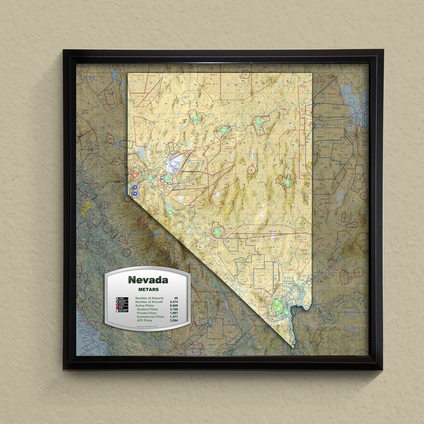 State METAR Map - Nevada