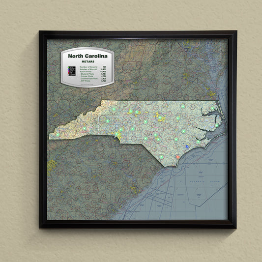 State METAR Map - North Carolina