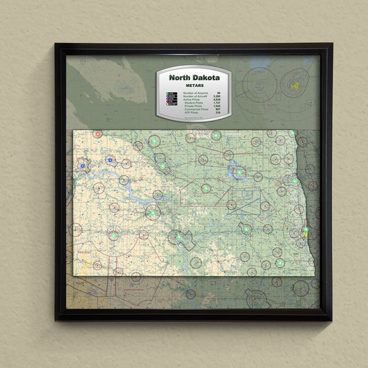 State METAR Map - North Dakota