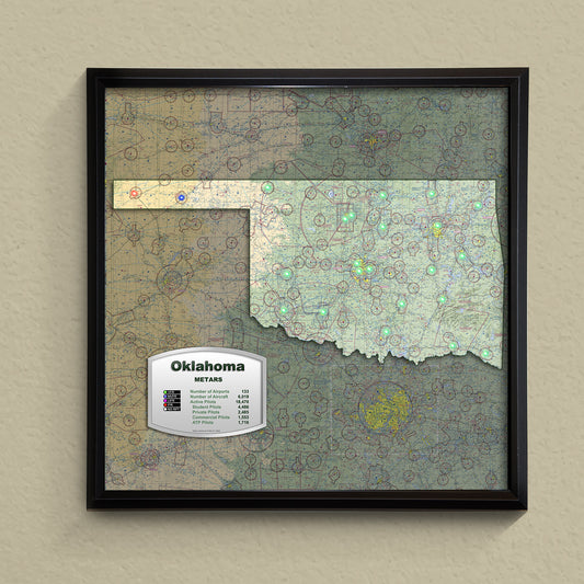 State METAR Map - Oklahoma