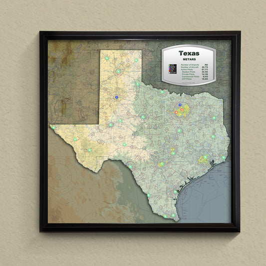State METAR Map - Texas