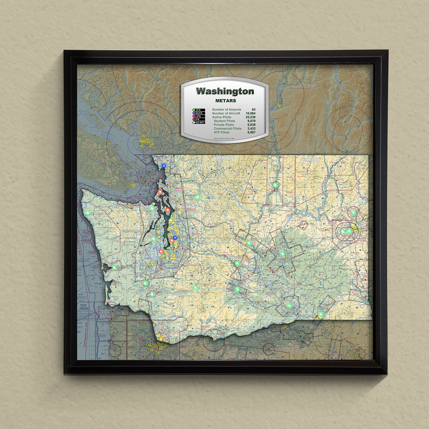 State METAR Map - Washington