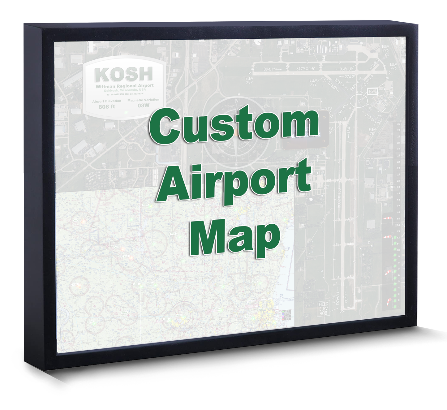 Custom Airport Weather Map 24" X 30"